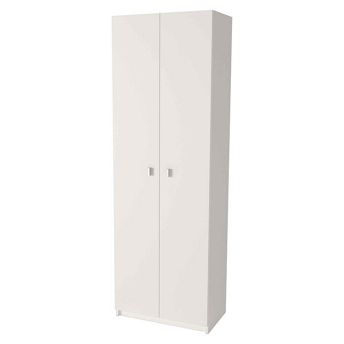Meka Block Armario multiusos de madera K-8003 (35,6 x 60 x 180 cm, Blanco, Número de puertas: 2 ud., Espesor: 16 mm) | BAUHAUS