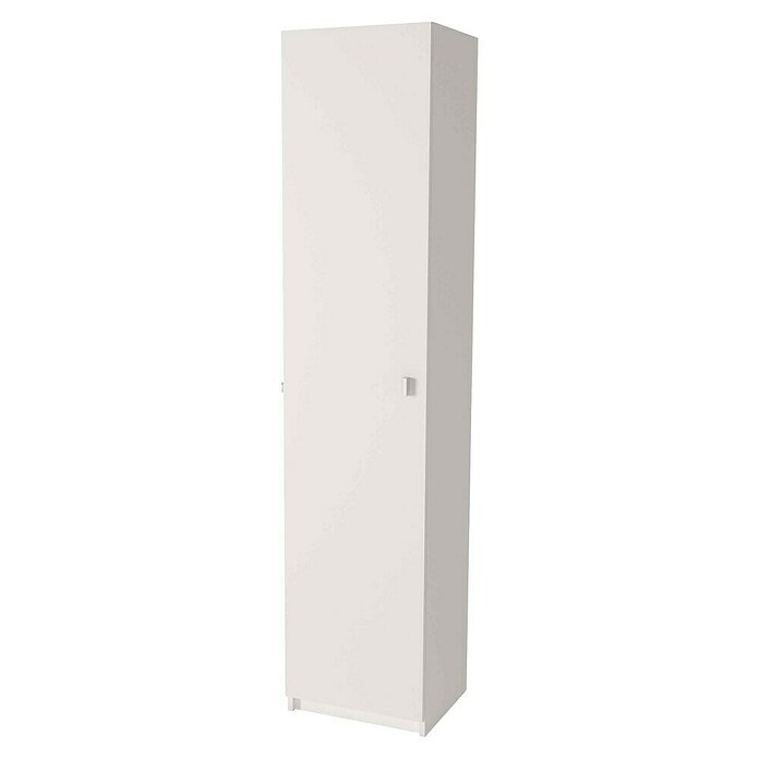 Meka Block Armario multiusos de madera K-8002 (35,6 x 40 x 180 cm, Blanco, Número de puertas: 1 ud., Espesor: 16 mm) | BAUHAUS