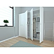 Meka Block Armario multiusos de madera K-8002 (35,6 x 40 x 180 cm, Blanco, Número de puertas: 1 ud., Espesor: 16 mm) | BAUHAUS
