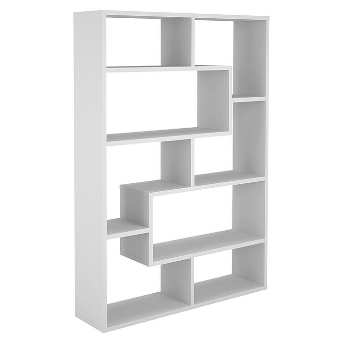 Meka Block Estantería de madera K-561 (L x An x Al: 28,6 x 120 x 169,2 cm, Número de baldas: 6 ud., Atornillado, Blanco Soft) | BAUHAUS