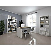 Meka Block Estantería de madera K-561 (L x An x Al: 28,6 x 120 x 169,2 cm, Número de baldas: 6 ud., Atornillado, Blanco Soft) | BAUHAUS