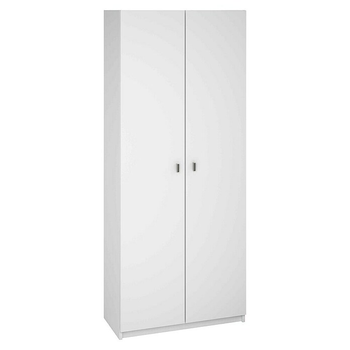 Meka Block Armario multiusos de madera K-8004 (35,6 x 75 x 180 cm, Blanco, Número de puertas: 2 ud., Espesor: 16 mm) | BAUHAUS