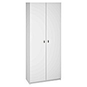 Meka Block Armario multiusos de madera K-8004 (35,6 x 75 x 180 cm, Blanco, Número de puertas: 2 ud., Espesor: 16 mm) | BAUHAUS