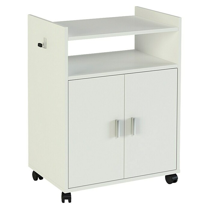 Meka Block Mueble auxiliar K-9420 (L x An x Al: 40 x 60 x 79,5 cm, Blanco, Ruedas) | BAUHAUS