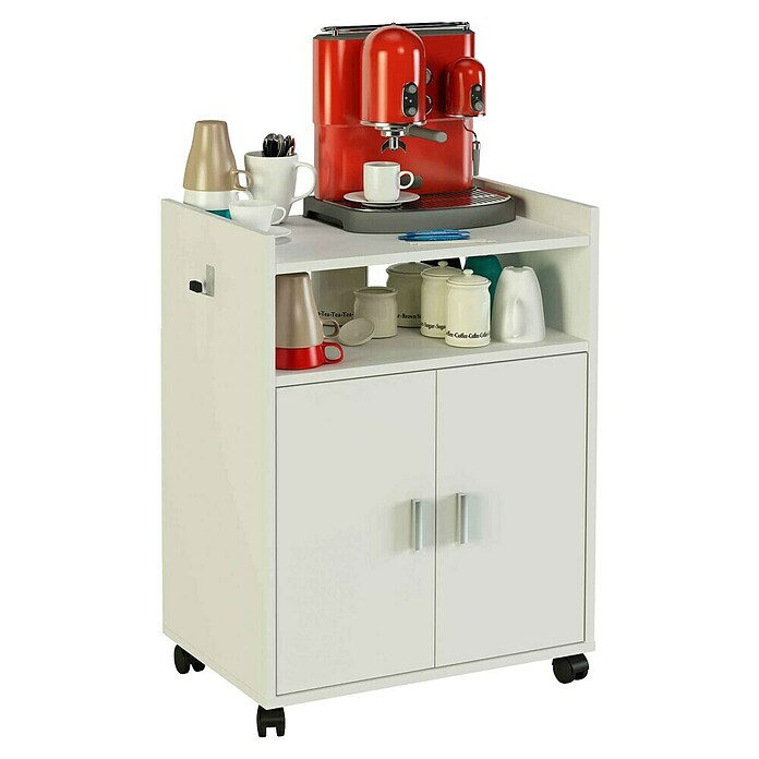 Meka Block Mueble auxiliar K-9420 (L x An x Al: 40 x 60 x 79,5 cm, Blanco, Ruedas) | BAUHAUS
