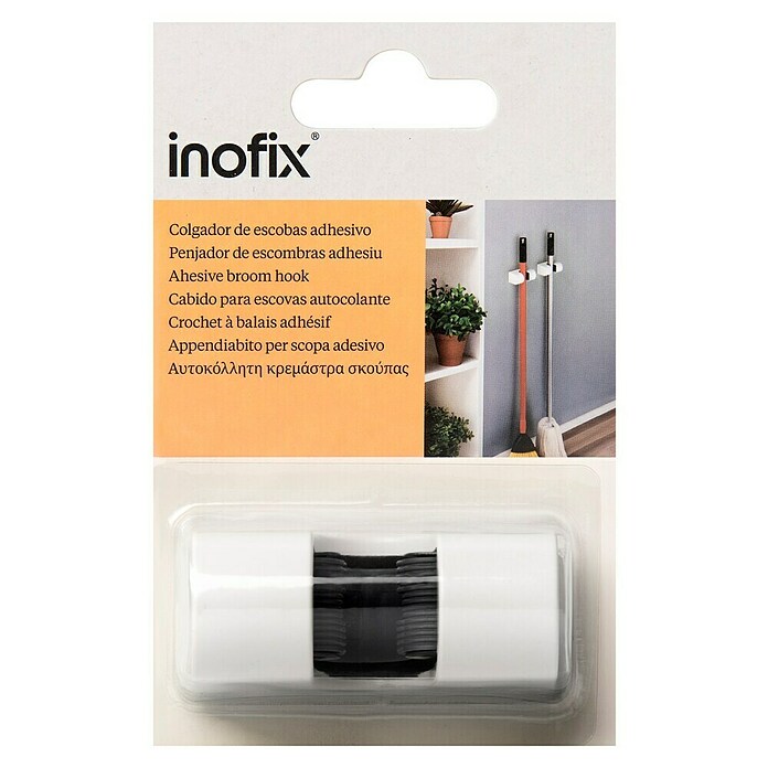 Inofix Colgador adhesivo 2056 (1 ud., Plástico, Blanco)