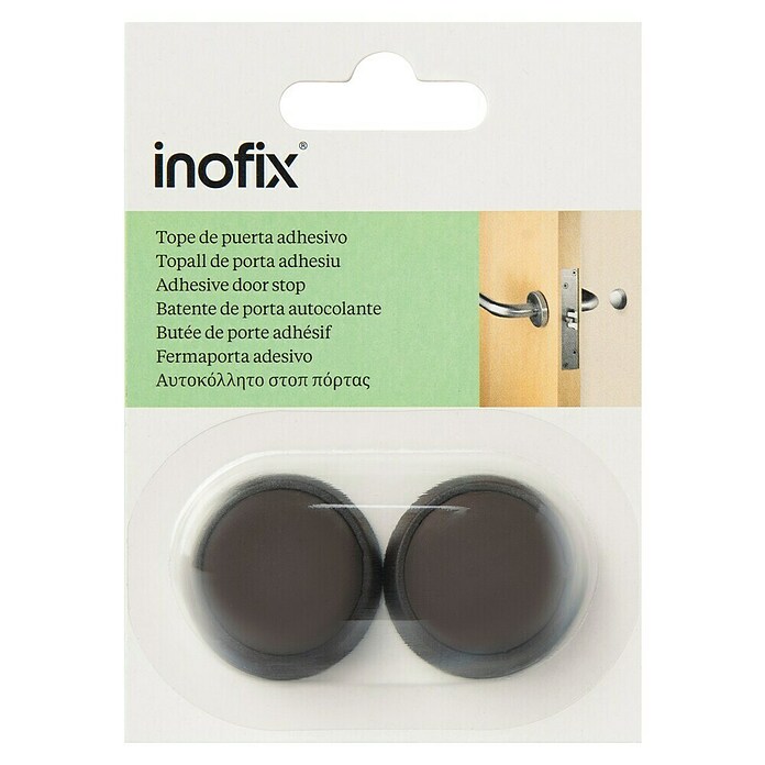 Inofix Tope de puerta 2450 (Plástico, Marrón)