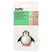 Inofix Tope de puerta infantil Pingüino (Plástico, Blanco/Negro)