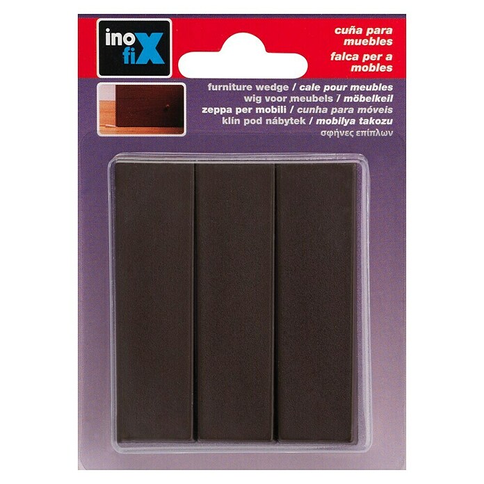 Inofix Cuña para muebles 3012-4 (Plástico, 3 uds.)