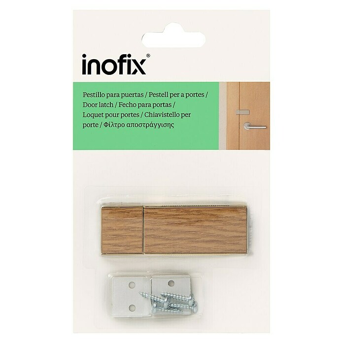 Inofix Pestillo deslizante 3021-8- (Puertas para cuartos de baño, Marrón)