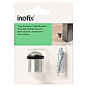 Inofix Tope de puerta 3160 con tórica (Acero inoxidable, Plateado/Negro)