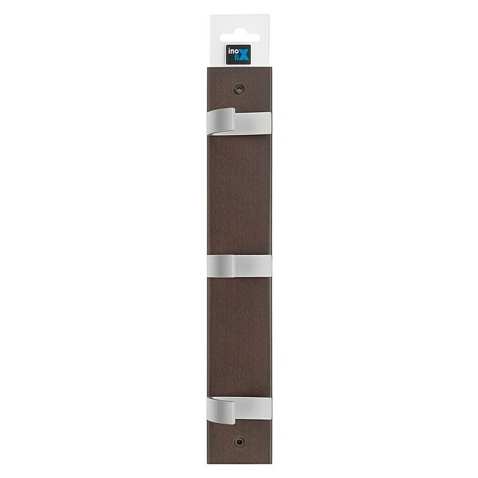 Inofix Perchero 3703 (L x An x Al: 36 x 6 x 6 cm, Número de ganchos: 3, Wengué, Madera)