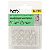 Inofix Adhesivo antideslizante 4051-2 (Diámetro: 13 mm, Transparente, Pegado, 14 piezas)