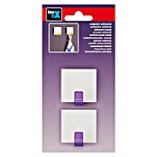 Inofix Colgador adhesivo 2310 (2 uds., Violeta, Cuadrado)