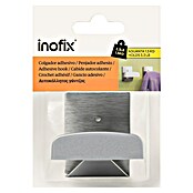 Inofix Colgador adhesivo 2045 (1 ud., Cromo, Cuadrado)