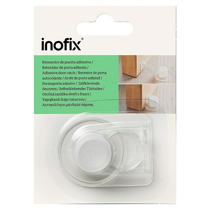 Inofix Tope de puerta 2095 (Plástico, Transparente)