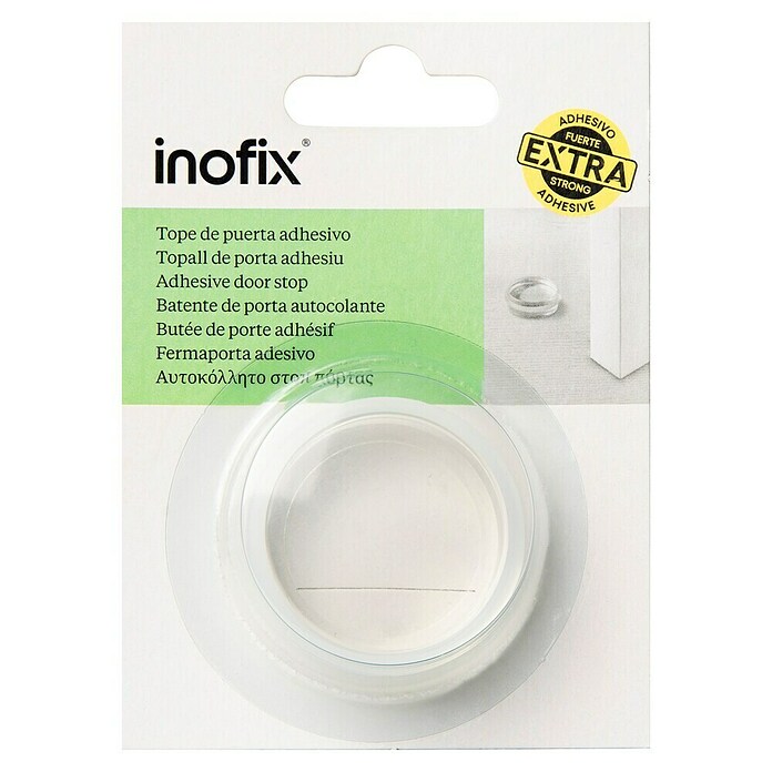 Inofix Tope de puerta 2098 (Caucho macizo, Transparente)