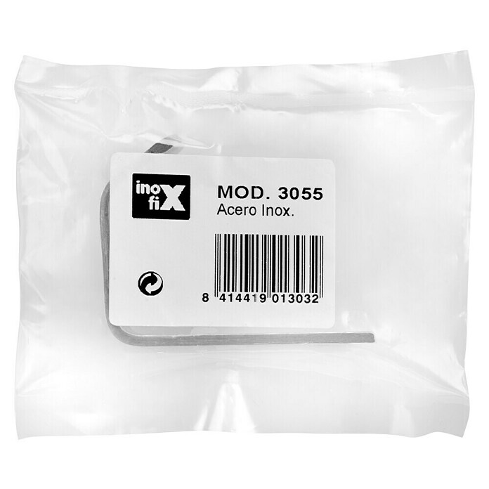 Inofix Gancho para colgar 3055 (An x Al: 2 x 5,9 cm, Acero inoxidable)
