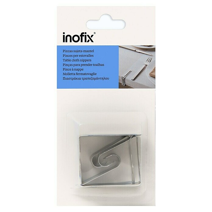 Inofix Pinza sujetamanteles (4 ud., Acero inoxidable) | BAUHAUS