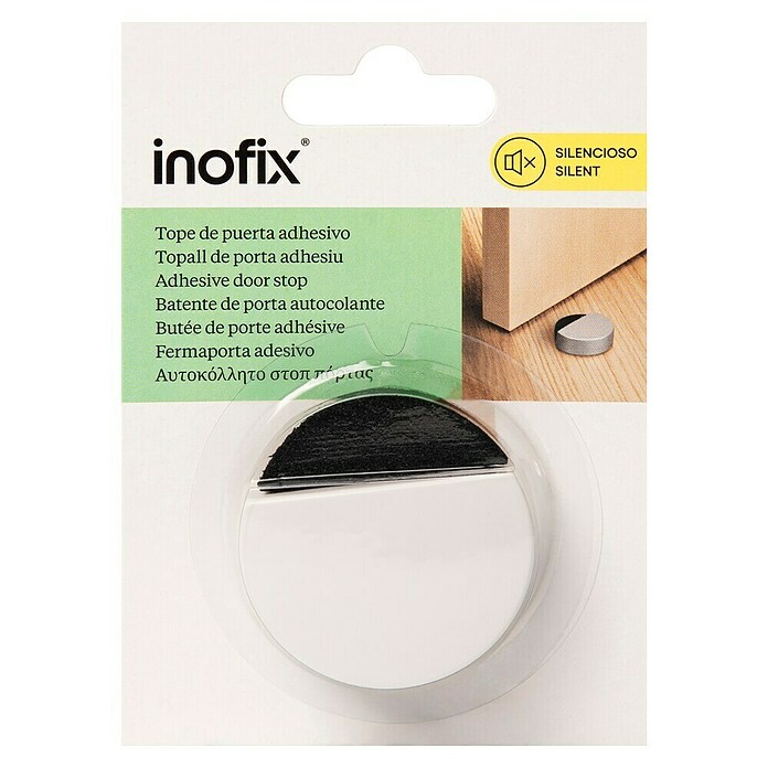 Inofix Tope de puerta 2027 (Plástico, Blanco)