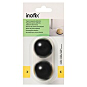 Inofix Tope de puerta 2033 (Plástico, Negro)