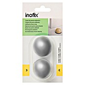 Inofix Tope de puerta 2033 (Plástico, Gris metalizado)