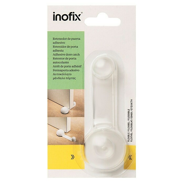 Inofix Tope de puerta retenedor 2035 (Plástico, Transparente)
