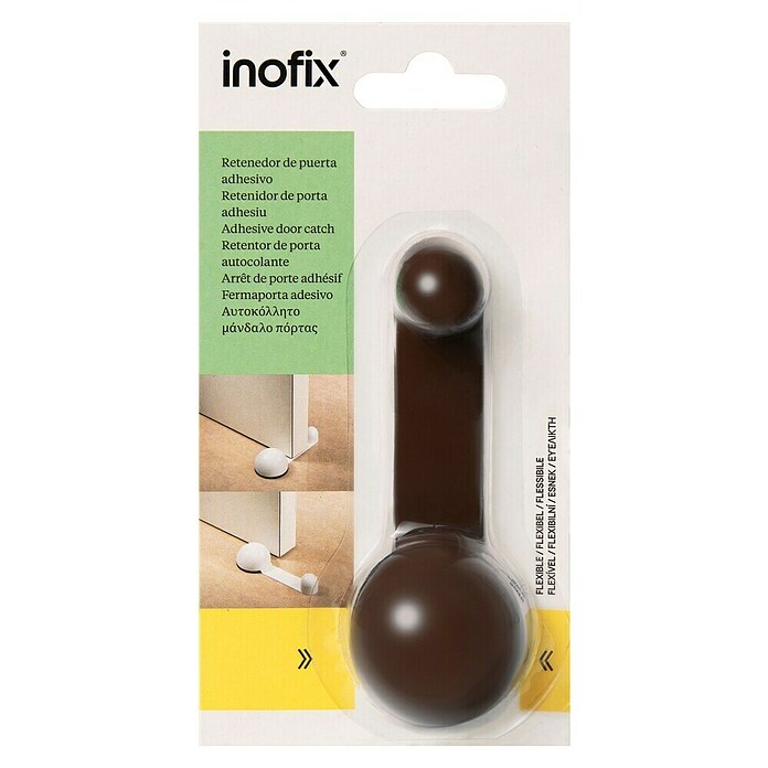 Inofix Tope de puerta retenedor 2035 (Plástico, Marrón)