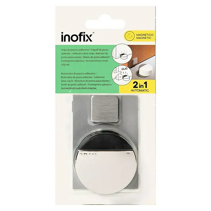 Inofix Tope de puerta 2037 - Acero inoxidable, Cromo - Imagen de un tope de puerta Inofix.