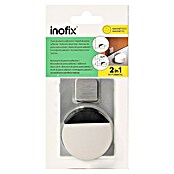 Inofix Tope de puerta 2037 (Acero inoxidable, Blanco)