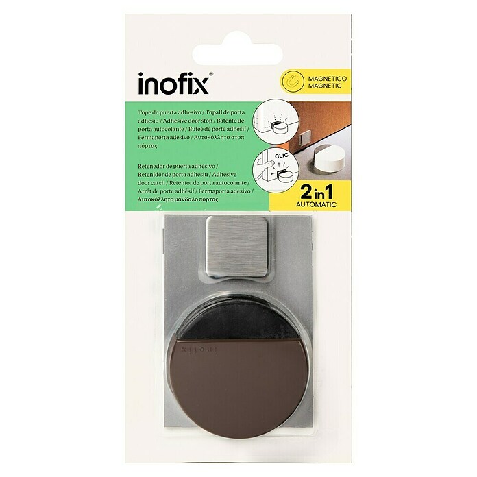 Inofix Tope de puerta 2037 (Acero inoxidable, Marrón)
