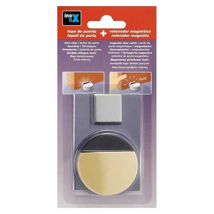 Inofix Tope de puerta 2037 (Acero inoxidable, Beige)