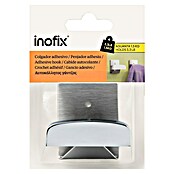 Inofix Colgador adhesivo 2045 (1 ud., Cromo, Cuadrado)