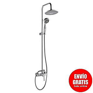Rousseau Sistema de ducha Astro (Con grifo monomando, Número de tipos de chorro: 5 ud., Cromo)