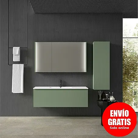 Mueble bajo de lavabo Cristal