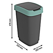 Rotho Koš z nihajnim pokrovom Twist  (25 l, Plastika, Zelena) | 3721 - Abfalleimer Kunststoff | HHDA - Abfall | HHD - Abfall | HH - Reinigung | H - Innendeko/Farben | BAUHAUS