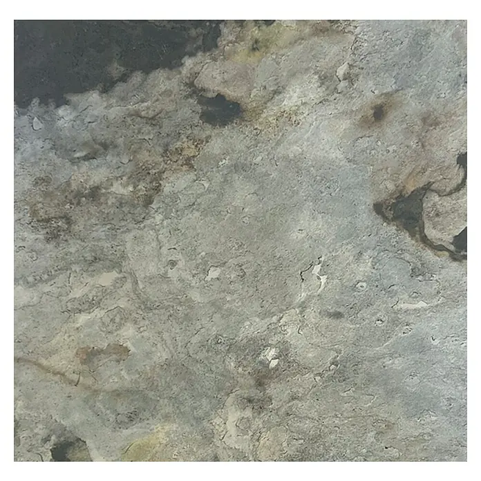 Jangal Wandpaneel Modular Wall Stone - Patina Slate Anel, 520 x 520 x 6 mm - Nahaufnahme einer strukturierten, matten Fliese in Grau- und Erdtönen. Ideal für moderne Wohnräume oder Badezimmer.