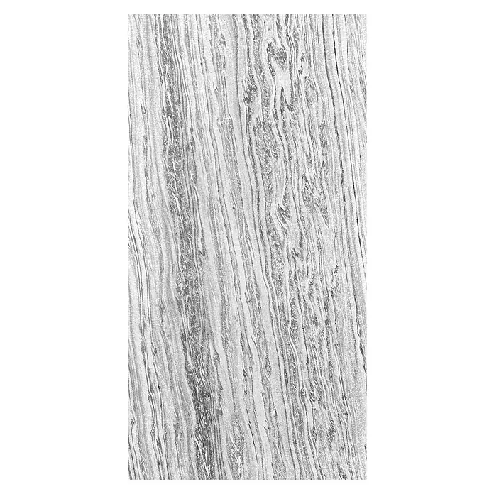 Jangal Wandpaneel Modular Wall Stone - Arktic Marble, 1.040 x 520 x 6 mm - Nahaufnahme einer polierten Onyx-Oberfläche in Grau- und Weißtönen, die die natürliche Maserung und Textur des Steins hervorhebt.
