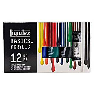 Liquitex Basics Acrylfarben-Set  (12 Stk. x 22 ml)