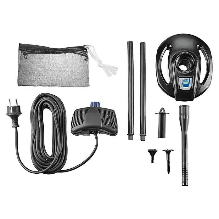 Oase Eisfreihalter IceFree 4 Seasons - Geeignet für: Gartenteiche - Produktabbildung eines Oase Teichbelüfters-Sets mit Zubehör für eine optimale Sauerstoffversorgung des Teichs.