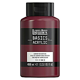 Liquitex Basics Acrylfarbe (Kadmiumrot dunkel, 400 ml)
