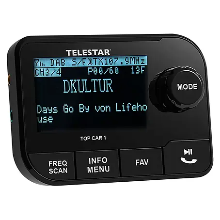Telestar  Adapter TOP CAR 1 zur Nachrüstung mit Bluetooth-Streaming und Freisprechfunktion