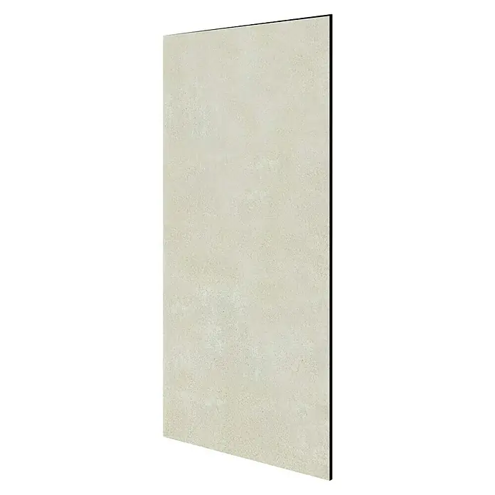 Jangal Wandpaneel Modular Wall Stone - Ivory Sandstone, 1.040 x 520 x 6 mm - Helle rechteckige Texturplatte mit einem unregelmäßigen, gesprenkelten Muster. Die Platte hat eine leicht matte Oberfläche und ist ideal für Wandverkleidungen.