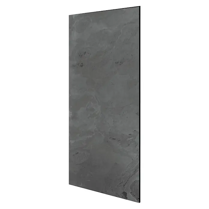 Jangal Wandpaneel Modular Wall Stone - Black Slate, 1.040 x 520 x 6 mm - Satellitenaufnahme einer Eisfläche, die die komplexen Muster und Texturen des gefrorenen Wassers zeigt. Eine ruhige, eisige Landschaft.