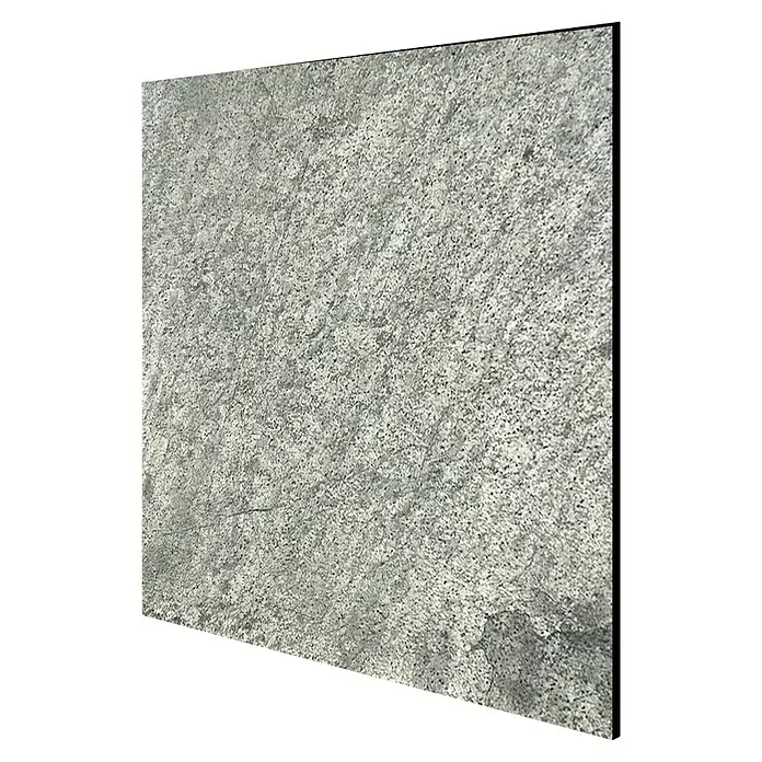 Jangal Wandpaneel Modular Wall Stone - Diamond Slate, 520 x 520 x 6 mm - Graue Granitplatte mit feiner Maserung. Ideal für Küchenarbeitsplatten oder Bodenbeläge mit zeitloser Eleganz und natürlicher Robustheit.