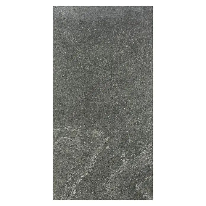 Jangal Wandpaneel Modular Wall Stone - Grey Slate, 1.040 x 520 x 6 mm - Nahaufnahme einer dunklen Steinplatte mit Textur, ideal für Bodenbeläge oder Wandverkleidungen.