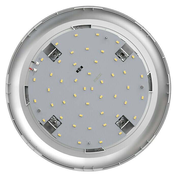 Steinel LED-Außendeckenleuchte DL Vario Quattro S WW SI9,8 W, L x B x H: 31 x 31 x 6,9 cm, Weiß, IP54 Front View