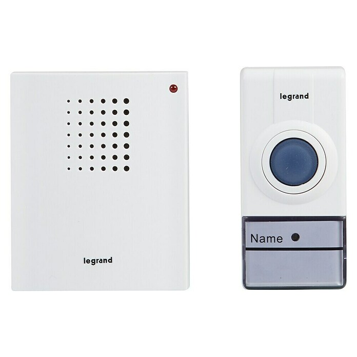 Legrand Funk-Gong-Set (Weiß, B x H: 65 x 80 mm, Einbautiefe: 30 mm, Batteriebetrieben, IP20) | BAUHAUS