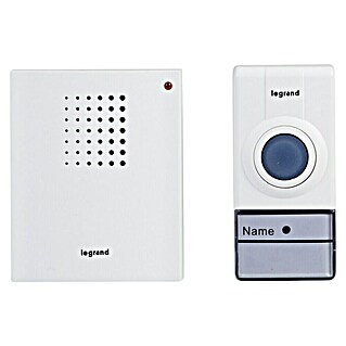 Legrand Funk-Gong-Set (Weiß, B x H: 65 x 80 mm, Einbautiefe: 30 mm, Batteriebetrieben, IP20)