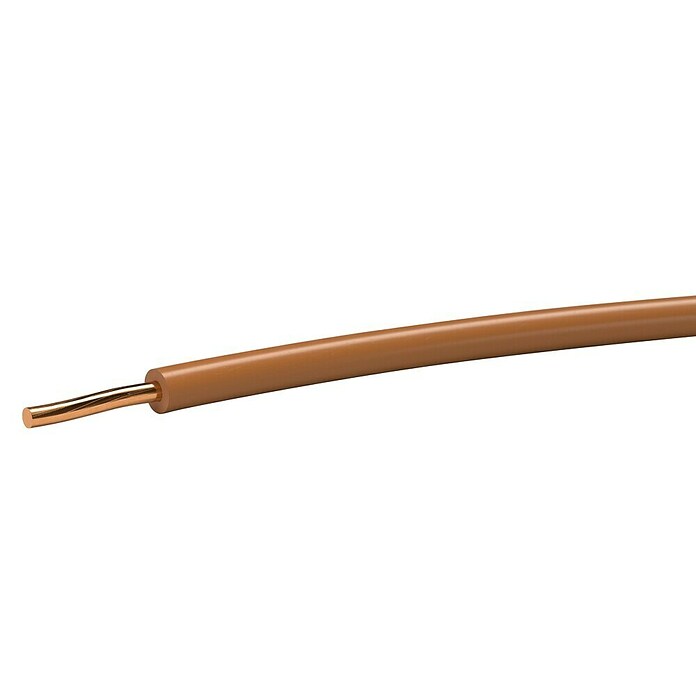 Aderleitung H07V-U (Anzahl Adern: 1 Stk., Aderquerschnitt: 4 mm², 5 m, Braun) | BAUHAUS